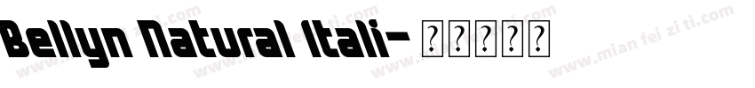 Bellyn Natural Itali字体转换